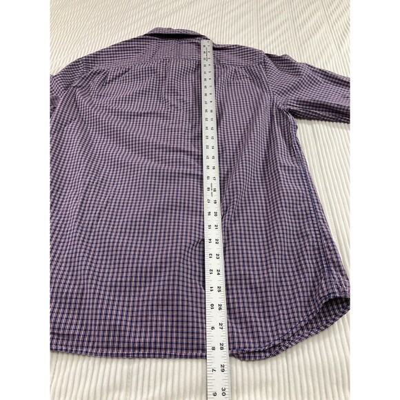 RYE by Hawker Men’s M Tall Blue Red Plaid Button Down Shirt Long Sleeve - Picture 10 of 10